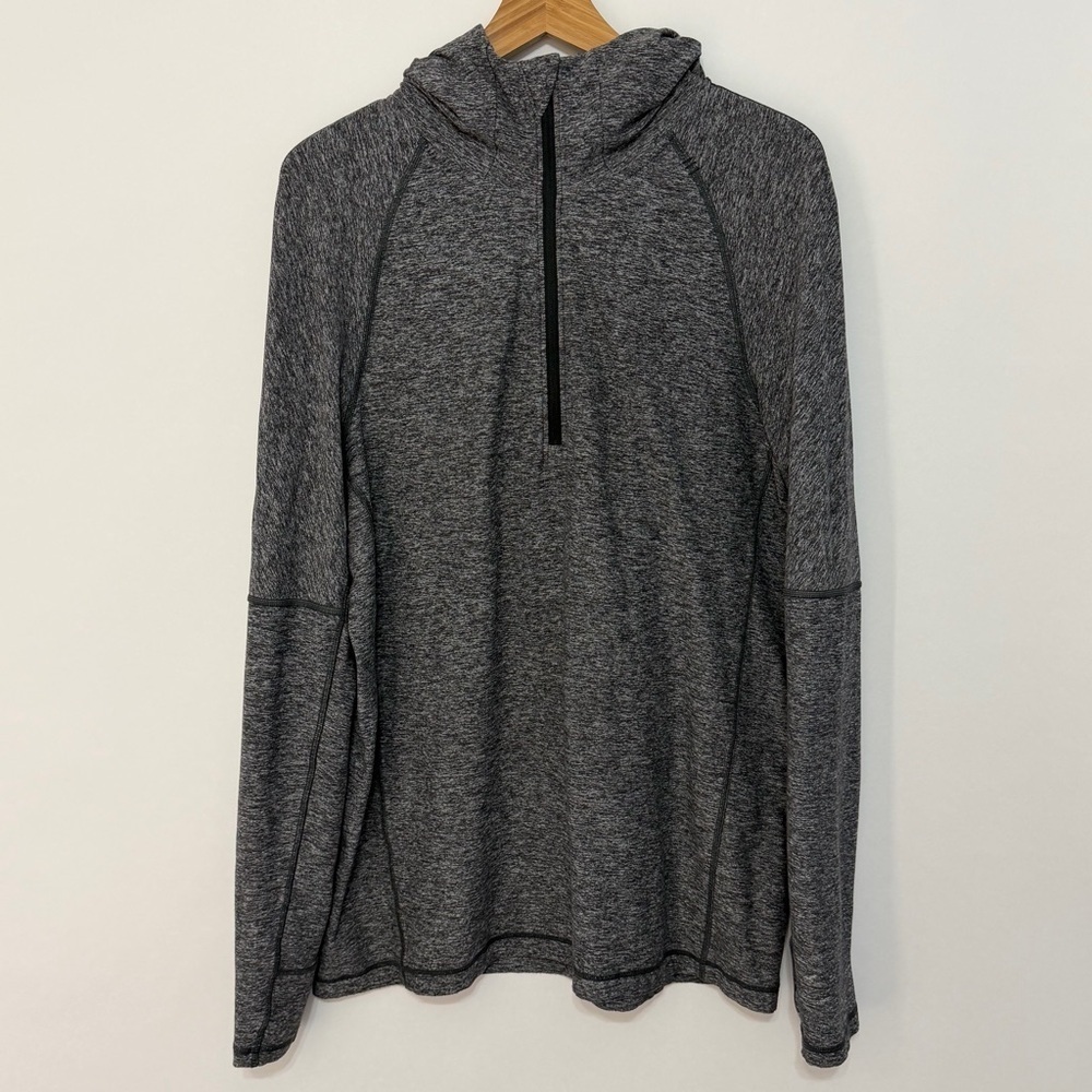 Lululemon Men's Sweat Session Hoodie Heathered Black Size XL